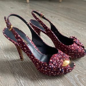 Authentic Louis Vuitton Vintage Peep Toe Heels